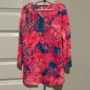 Lilly Pulitzer Girls Mini Palmetto tunic top.